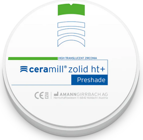 CERAMILL ZOLID HT+ PRESHADE A3 98X16MM