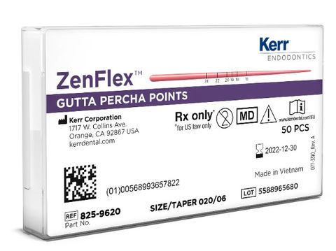 ZENFLEX PRE‐TIP GP .06/.20 TAPER – 50PK