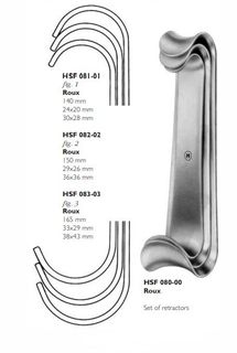 RETRACTOR ROUX FIG 1-3 SET OF 3