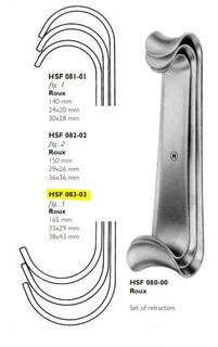 RETRACTOR ROUX 3 LARGE 165MM