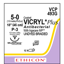 SUTURE VICRYL PLUS 5/0 13MM RCPRIME/12