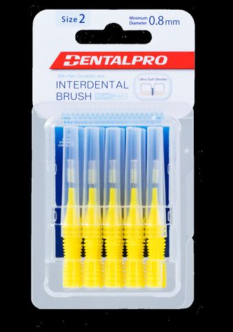 ID Brush 2 SS 0.8mm Yellow DentalPro