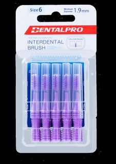 ID Brush 6 XL 1.9mm Purple DentalPro (10pc)