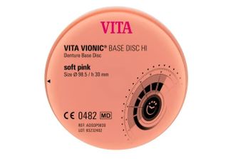 VITA VIONIC® BASE DISC HI, classic pink translucent, Ø 98.5 x h 30 mm, 1 pc.