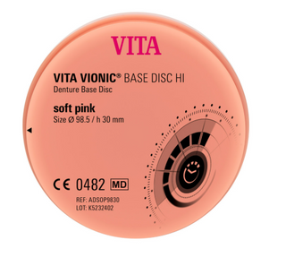VITA VIONIC® BASE DISC HI, soft pink, Ø 98.5 x h 30 mm, 1 pc.