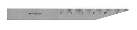 RULER STAINLESS STEEL 110MM 0-60MM