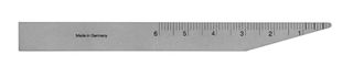 RULER STAINLESS STEEL 110MM 0-60MM