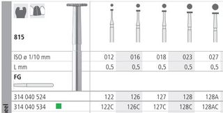 INTENSIV DIAMOND BUR 128A CRSE (815-027) FG/6