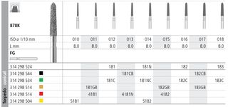 INTENSIV DIAMOND BUR 181 COARSE (878K-012) FG/6