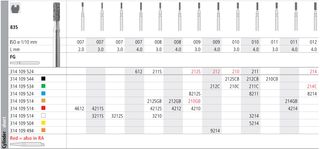 INTENSIV DIAMOND BUR 214 STD (835-012) FG/6
