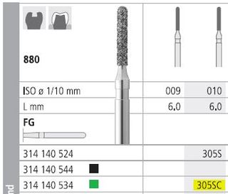 INTENSIV DIAMOND BUR 305SC COARSE (880-010) FG/6