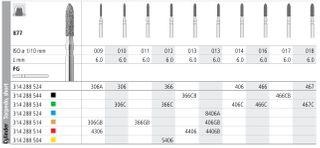 INTENSIV DIAMOND BUR 306G GOLD (877-009) FG/6