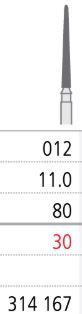 INTENSIV DIAMOND BUR 30 STD (859-012) FG/6