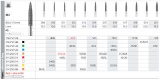 INTENSIV DIAMOND BUR 312NC COARSE (863-018) FG/6