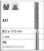 INTENSIV DIAMOND BUR 31F STD (837-012) FG/6