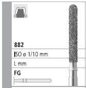 INTENSIV DIAMOND BUR 33 STANDARD (882-012) FG/6