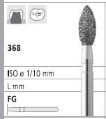 INTENSIV DIAMOND BUR 34 STD (368-023) FG/6