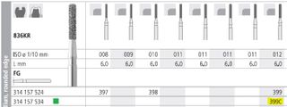 INTENSIV DIAMOND BUR 399C CRS (836KR-012) FG /6