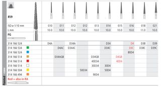 INTENSIV DIAMOND BUR 40D4 FINE (859-015) FG/6