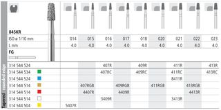 INTENSIV DIAMOND BUR 411R STD (845KR-021) FG/6