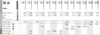 INTENSIV DIAMOND BUR 414 STD (836KR-014) FG/6
