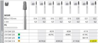 INTENSIV DIAMOND BUR 413R GOLD (845KR-022) FG/6