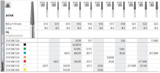 INTENSIV DIAMOND BUR 422R STD (847KR-016) FG/6