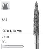 INTENSIV DIAMOND BUR 505SE STD (836-014) FG/6