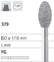 INTENSIV DIAMOND BUR 5250XB X-FINE (379-) FG/6