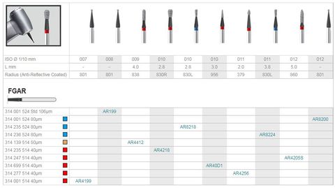 INTENSIV DIAMOND BUR AR40D1 FINE (956-010) FG/6