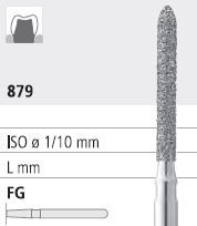 INTENSIV DIAMOND BUR B12 X-FINE (879-011) FG/6