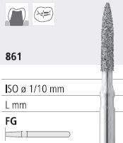 INTENSIV DIAMOND BUR B3 FINE (861-010) FG/6