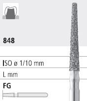 INTENSIV DIAMOND BUR B7 CRSE (848-017) FG/6