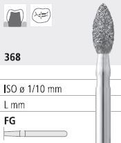 INTENSIV DIAMOND BUR B10 FINE (368-021) FG/6