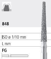 INTENSIV DIAMOND BUR B8 CRSE (848-017) FG/6