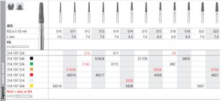 INTENSIV DIAMOND BUR D17 CRS (855-014) FG/6