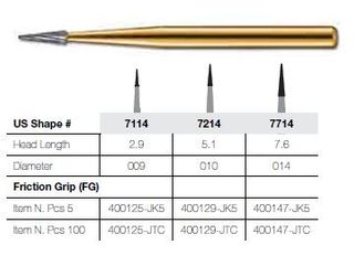 7714-5 FG JET CARBIDE/L.TAP 014 PKT 5