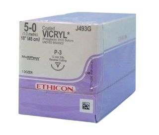 SUTURE VICRYL 5/0 13MM RCPRIME/12