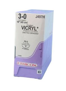 SUTURE VICRYL 3/0 19MM RCPRIME/36