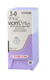 SUTURE VICRYL PLUS 3/0 19MM RC/36