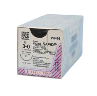 SUTURE VICRYL RAPIDE 3/0 26MM CTPOINT/12