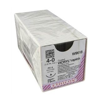 SUTURE VICRYL RAPIDE 4/0 16MM CCPRIME/12