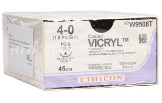 SUTURE VICRYL 4/0 16MM CCPRIME/24
