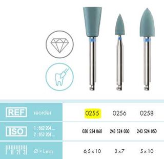 ZIRCOVIS DIAMOND POLISHER CUP MED /12