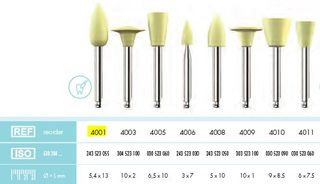 COMPOSITE POLISHER YELLOW GRENADE PKT 12