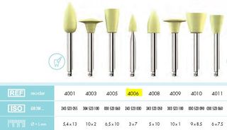 COMPOSITE POLISHER YELLOW POINT PKT 12