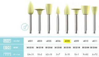 COMPOSITE POLISHER YELLOW POINT PKT 12