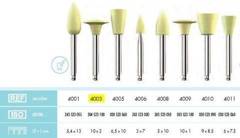 COMPOSITE POLISHER YELLOW MOON PKT 12