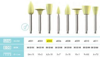 COMPOSITE POLISHER YELLOW CUP PKT 12