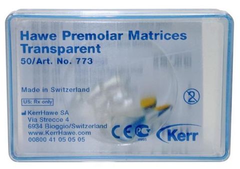 TRANSPARENT PREMOLAR MATRIX BANDS /50